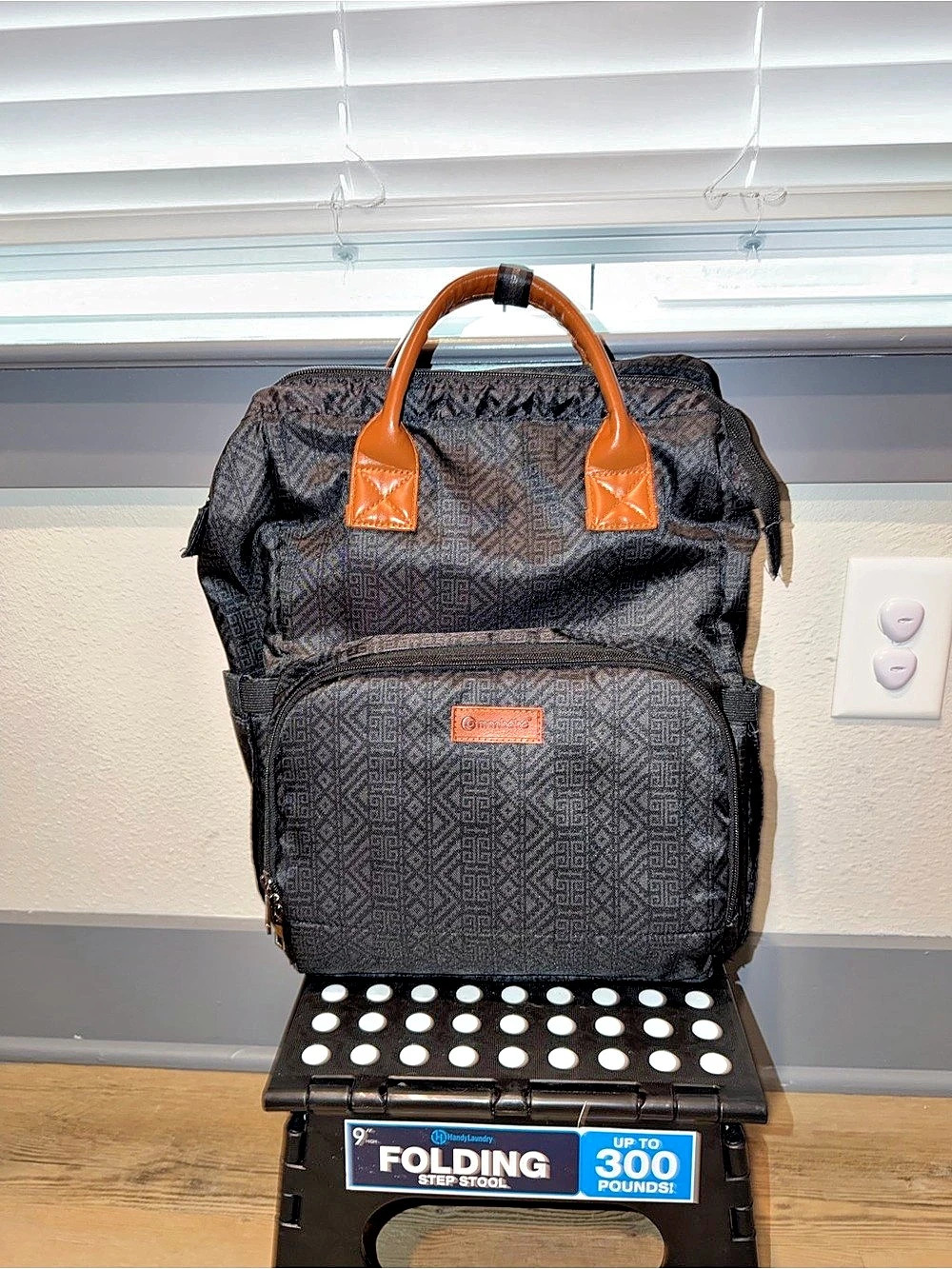 JuJuBe Baby Bag Backpack in Black & Brown